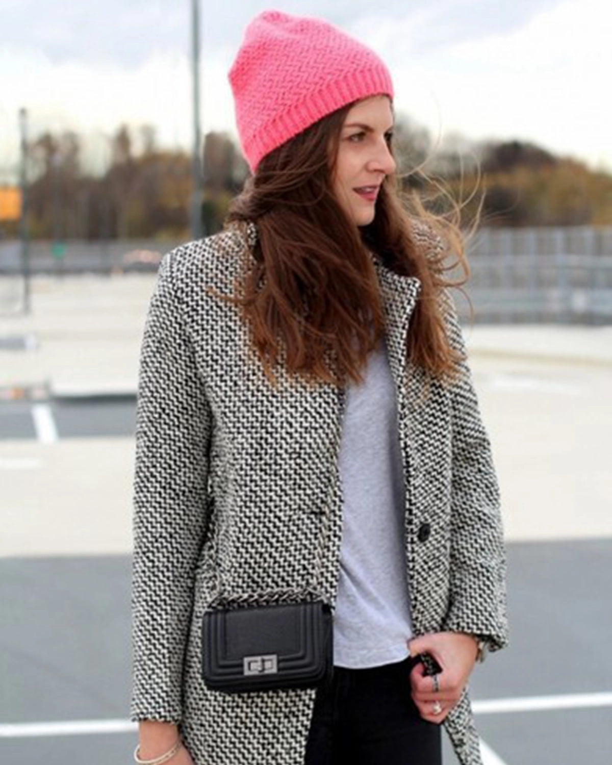 ChicWool™ | Schlanker Hahnentritt-Mantel