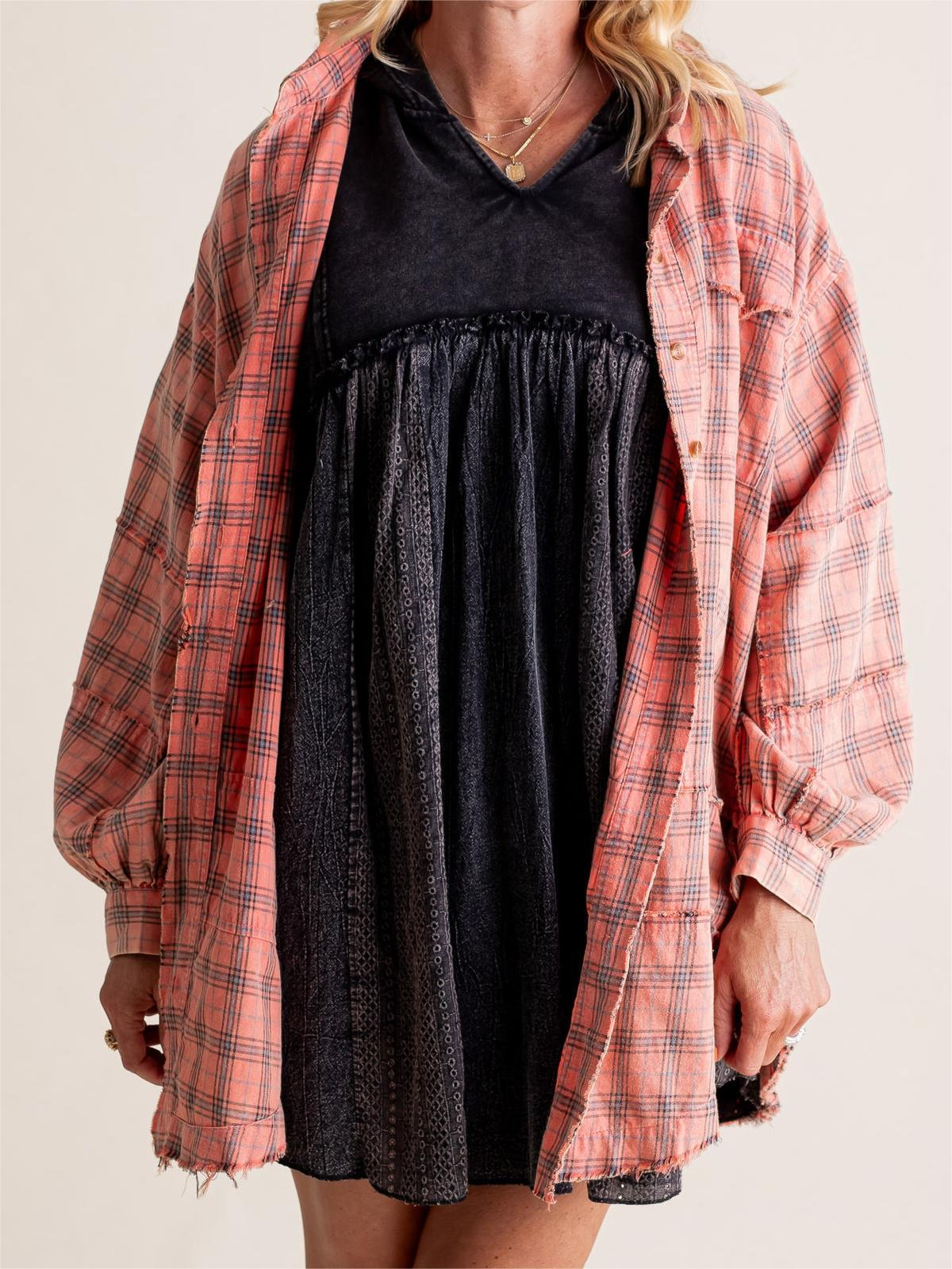 Urbaner Raw-Edge Oversize-Jacke