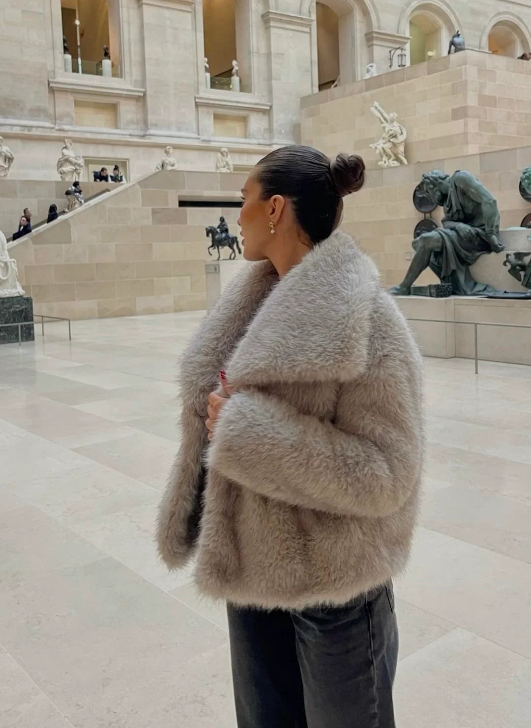 Aleit WinterGlam Kunstpelzmantel