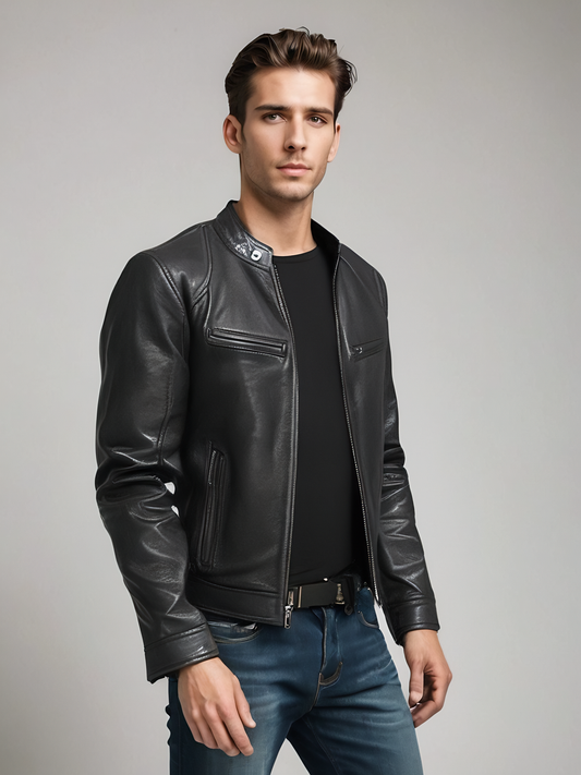NOAH | LÄSSIGE LEDERJACKE
