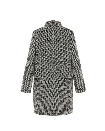 ChicWool™ | Schlanker Hahnentritt-Mantel