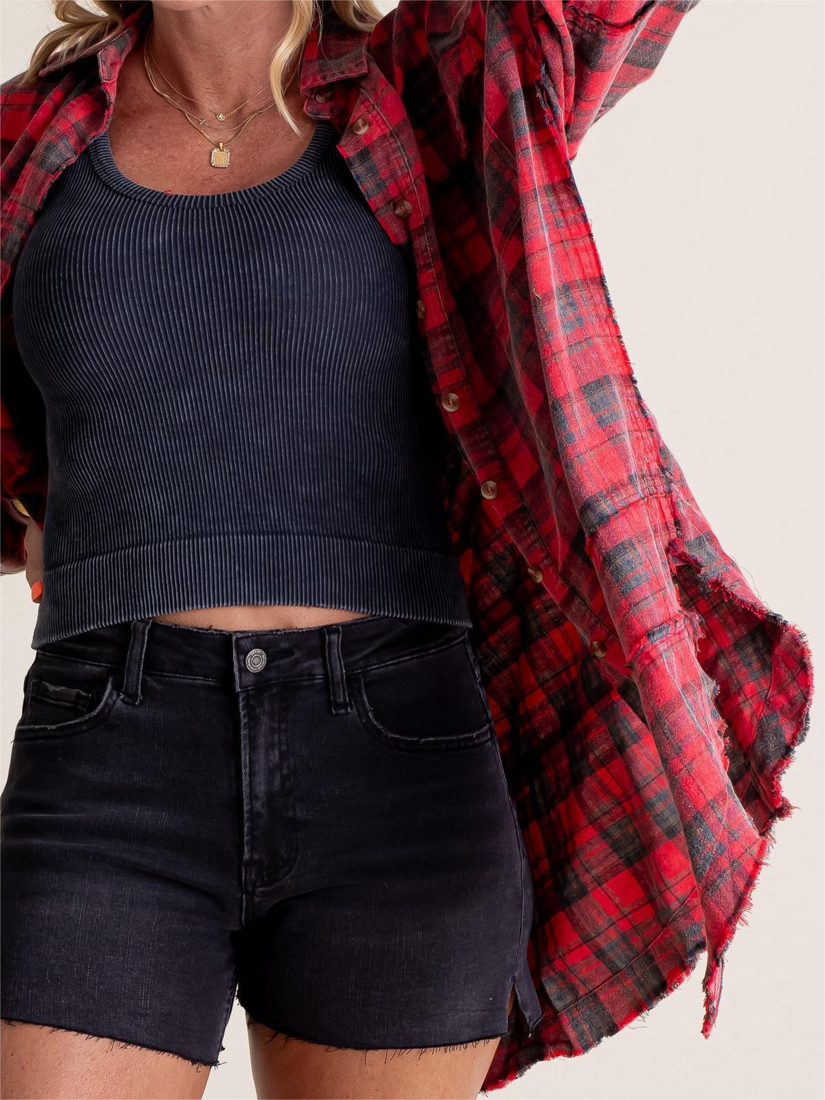 Urbaner Raw-Edge Oversize-Jacke