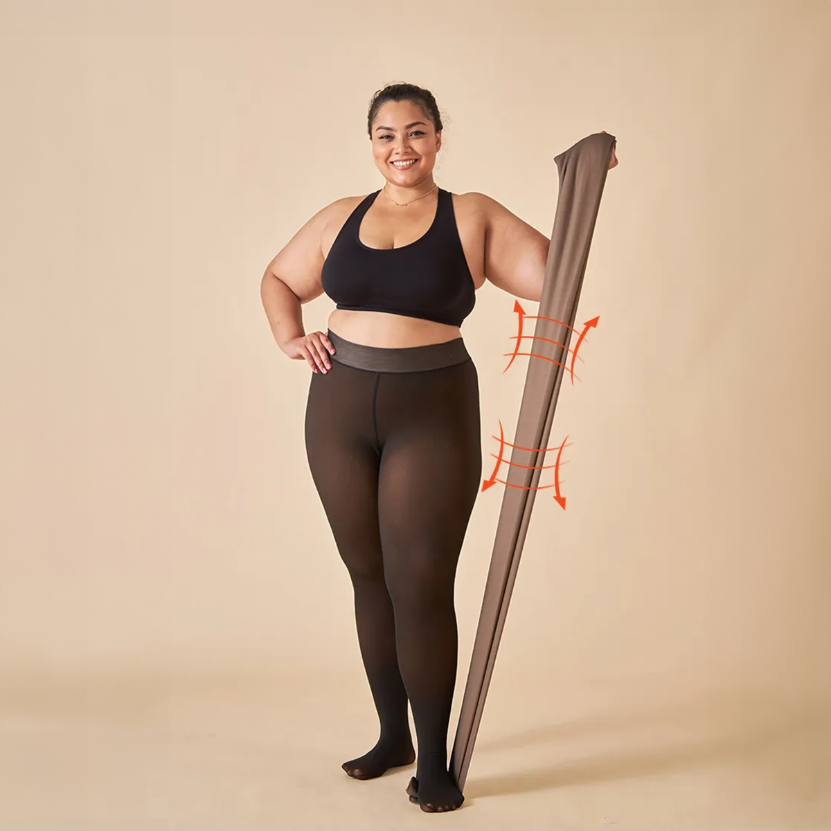 VelvetSkin™ | Dicke Strumpfhosen mit durchsichtiger Illusion
