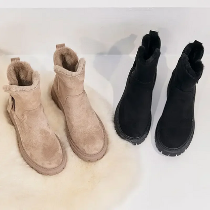 PlushStep™ | Gemütliche, modische Schneestiefel.